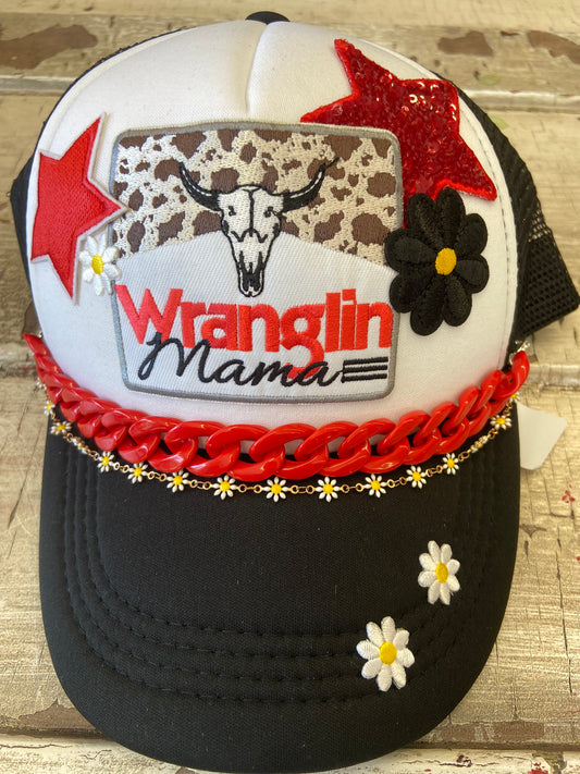 Wranglin Mama - Mesh - Snapback Hat