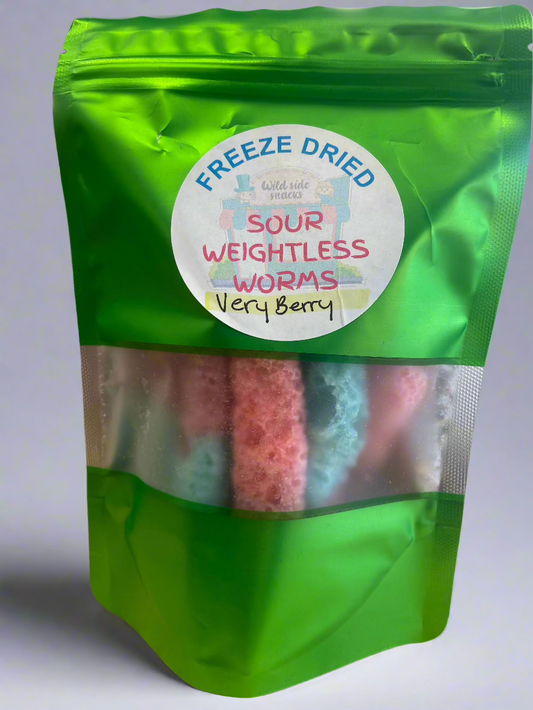 Freeze Dried Very Berry Gummy Worms