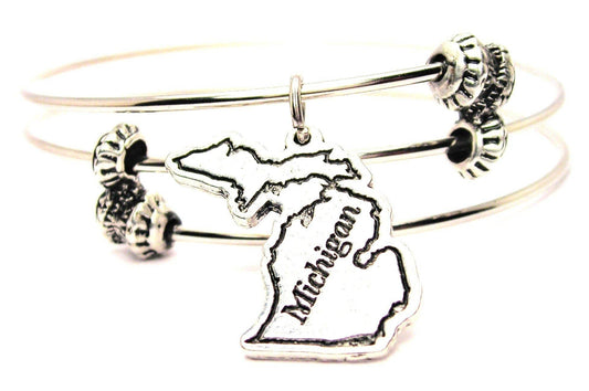 Michigan Triple Style Bangle