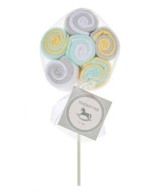 Lollipop Washcloth - Contains 6 Sets