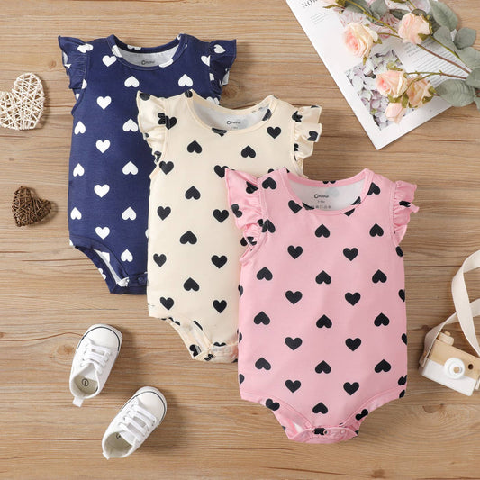Heart Flutter-sleeve Onesie