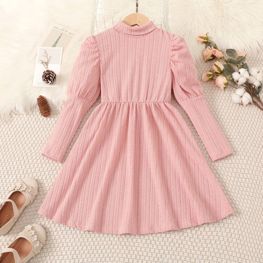 Kid Girl Dress: Pink / 11-12 Years