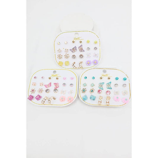 Kids Earrings 12 pair set