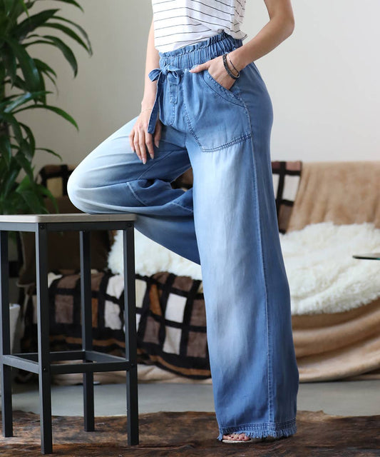 Pantalones con cintura paperbag sin esfuerzo y elegantes