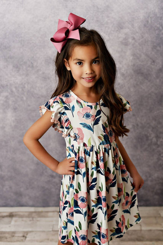 Girls Summer Flutter Dress