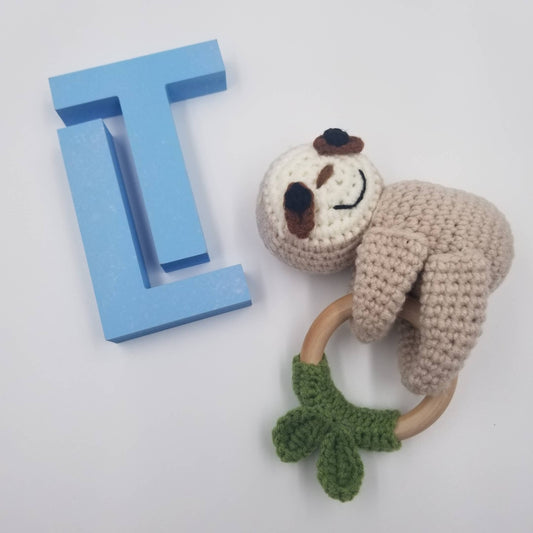 Sloth Crochet Rattle