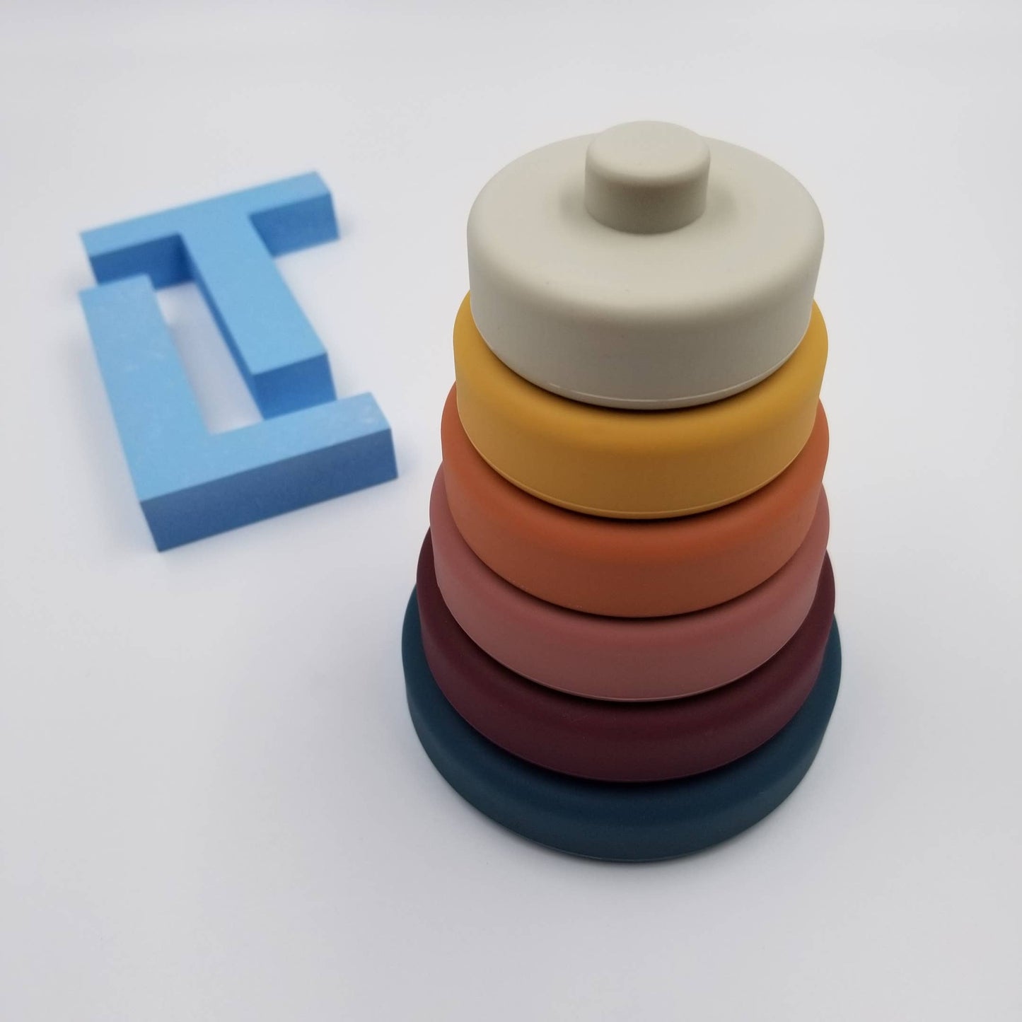 Silicone Teether Stacker Toy