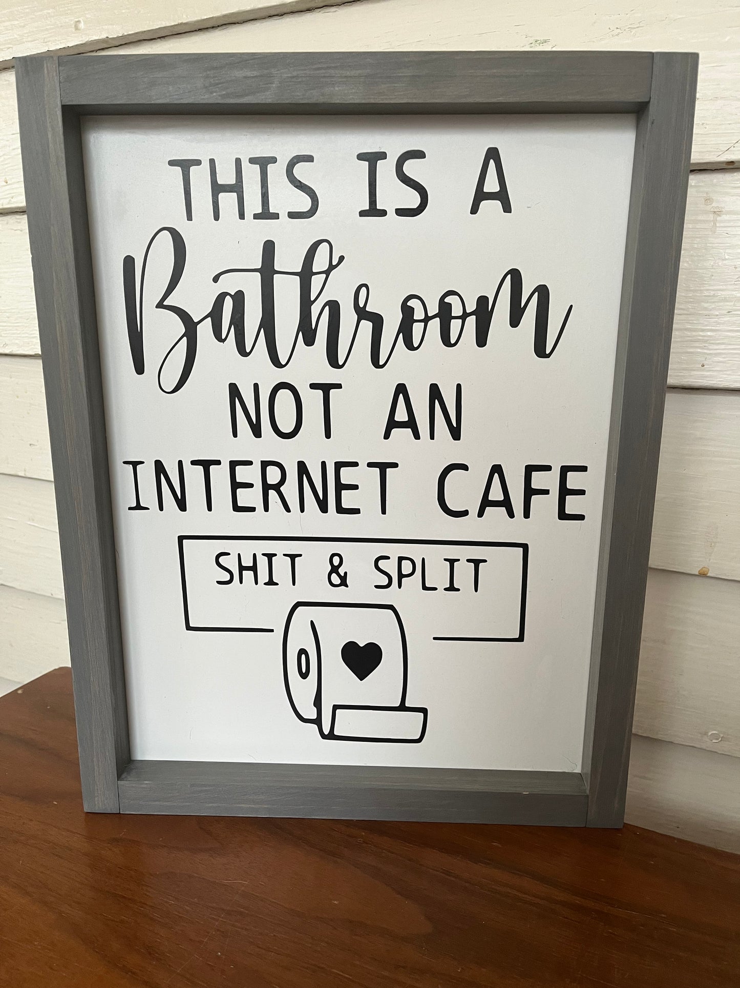 Not an Internet Café Bathroom Sign