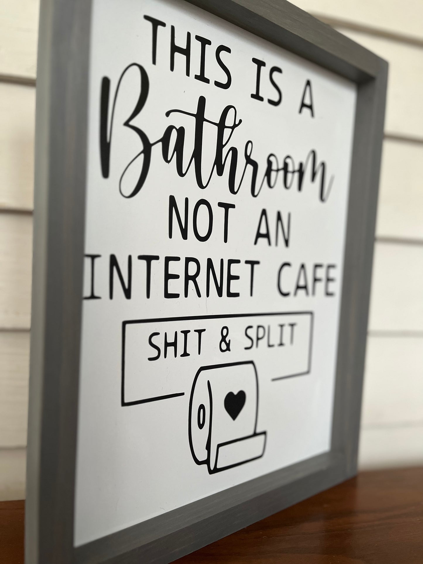 Not an Internet Café Bathroom Sign